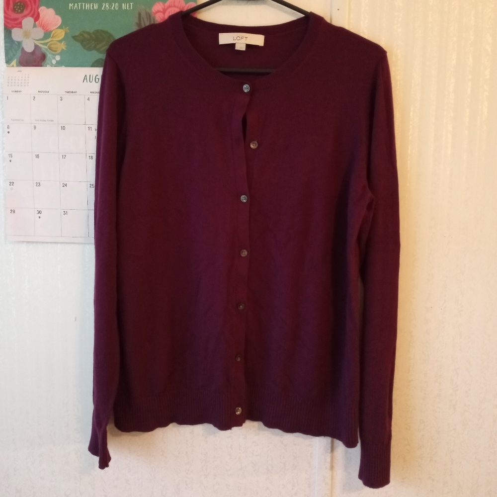 Women's Ann Taylor Loft Button Up Cardigan
